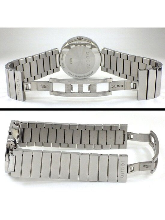 Gucci Watch Interlocking 133.3 GG Sunray Black Dial SS Quartz Analog main image 4